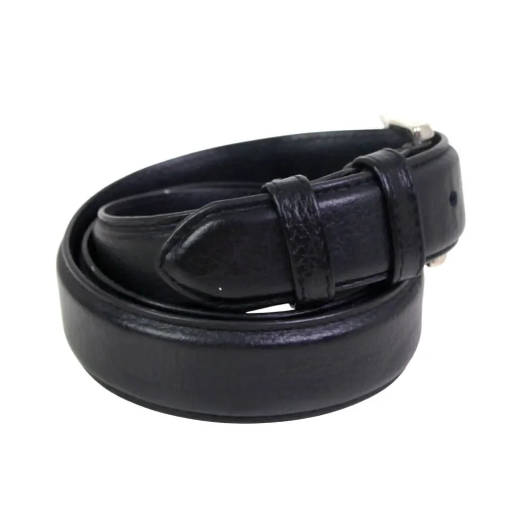 Novin Leather BLACK REAL LEATHER 1 1/4